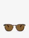 Oliver Peoples Womens Brown Ov5413su Cary Grant Round-frame Tortoiseshell Acetate Sunglasses In Brown