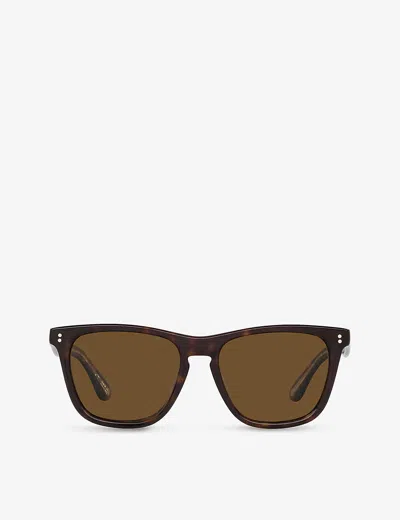 Oliver Peoples Ov5449su Lynes Sun Square-frame Acetate Sunglasses In Brown