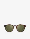 Oliver Peoples Womens Brown Ov5459su Romare Round-frame Acetate Sunglasses In Brown