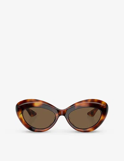 Oliver Peoples 1968c Cat-eye Frame Sunglasses In Brown