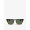 Oliver Peoples Womens Brown Ov5555su Square-frame Acetate Sunglasses In Brown