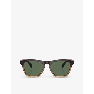Oliver Peoples Womens Brown Ov5555su Square-frame Acetate Sunglasses