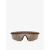 Oliver Peoples Womens Brown Ov5556s Rectangle-frame Bio Sunglasses In Brown