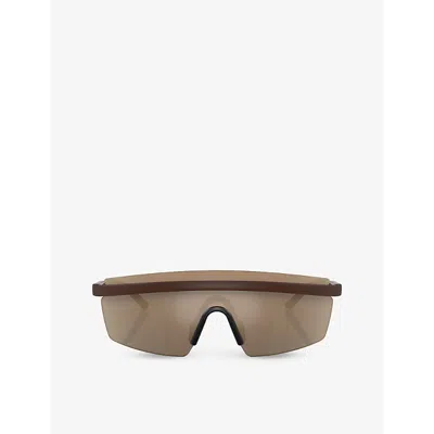 Oliver Peoples Womens Brown Ov5556s Rectangle-frame Bio Sunglasses