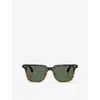 Oliver Peoples Womens Brown Ov5592s Mr Federer Ii Square-frame Acetate Sunglasses