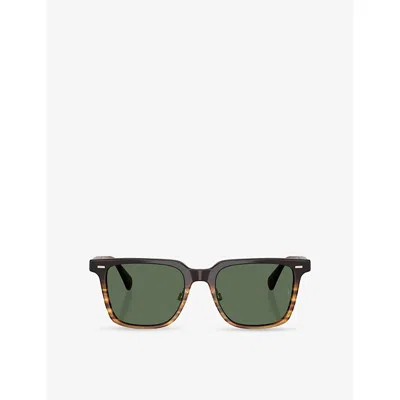 Oliver Peoples Womens Brown Ov5592s Mr Federer Ii Square-frame Acetate Sunglasses