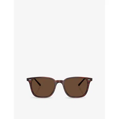 Oliver Peoples Womens Brown Ov5614su Laedin Square-frame Acetate Sunglasses