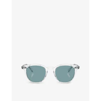 Oliver Peoples Womens  Ov5454su Desmon Sun Round-frame Acetate Sunglasses In Green