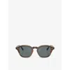 Oliver Peoples Womens Green Ov5580su Eyles Square-frame Acetate Sunglasses In Multi