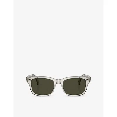Oliver Peoples Womens Grey Ov5332su Ryce Square-frame Acetate Sunglasses In Purple
