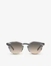 Oliver Peoples Womens Grey Ov5459su Romare Round-frame Acetate Sunglasses In Grey