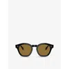 Oliver Peoples Womens Ov5382su Boudreau L.a Square-frame Acetate Sunglasses Black In Black
