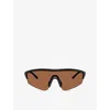 Oliver Peoples Womens Ov5560s R-7 Irregular-frame Injected Sunglasses Black In Black