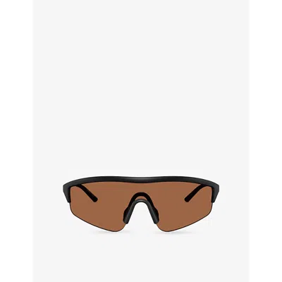 Oliver Peoples Womens Ov5560s R-7 Irregular-frame Injected Sunglasses Black