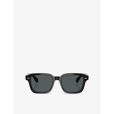 OLIVER PEOPLES WOMENS BLACK OV5562SU ERRISSON PILLOW-FRAME ACETATE SUNGLASSES