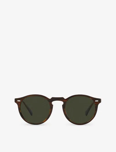 Oliver Peoples Womens Ov5456su Gregory Peck Round-frame Acetate Sunglasses