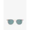 Oliver Peoples Womens Red Ov5491su 1993 Finley Round-frame Acetate Sunglasses