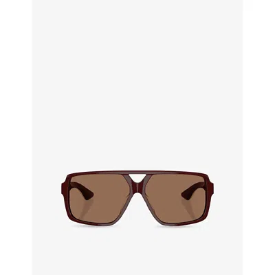 Oliver Peoples Womens Ov5520su 1977c Rectangle-frame Acetate Sunglasses Red