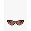 Oliver Peoples Womens Ov5573su 1951c Cat-eye Acetate Sunglasses Red