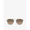 Oliver Peoples Unisex Sunglass Ov1335st Rivetti In Silver