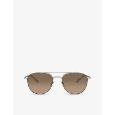 Oliver Peoples Unisex Sunglass Ov1335st Rivetti In Sandstone Gradient Polar