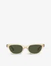 Oliver Peoples Womens Yellow Ov5512su Tinted-lens Irregular-shape Acetate Sunglasses In Yellow