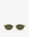 Oliver Peoples Womens Yellow Ov5513su Round-frame Acetate Sunglasses In Yellow