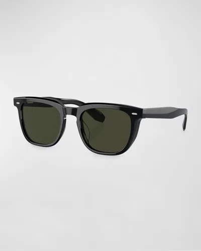 Oliver Peoples X Federer Men's N.06 Sun Acetate Square Sunglasses In Green
