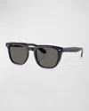 Oliver Peoples X Federer Men's N.06 Sun Acetate Square Sunglasses In Black