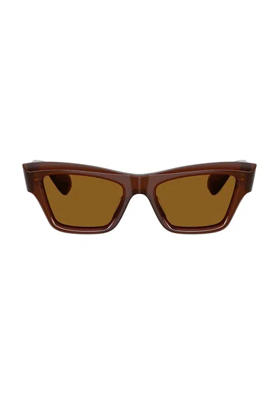 Oliver Peoples X Jil Sander Cat Eye Sunglasses In Brown