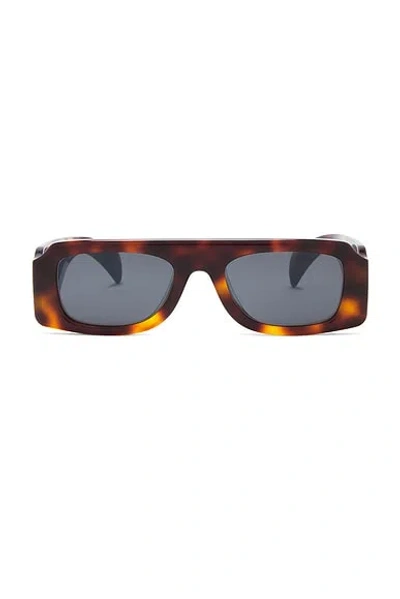 Oliver Peoples X Jil Sander Rectangle Sunglasses In Brown