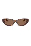 Oliver Peoples X Khaite 1961c Sunglasses In Dark Brown