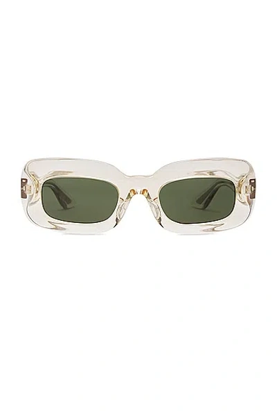 Oliver Peoples X Khaite 1966c Rectangle Sunglasses In White