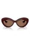 Oliver Peoples X Khaite 1968c 53mm Oval Sunglasses In Burgundy