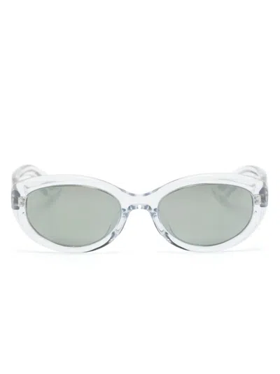 Oliver Peoples X Khaite 1969c Oval-frame Glasses In White