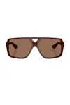 Oliver Peoples Womens Ov5520su 1977c Rectangle-frame Acetate Sunglasses Red