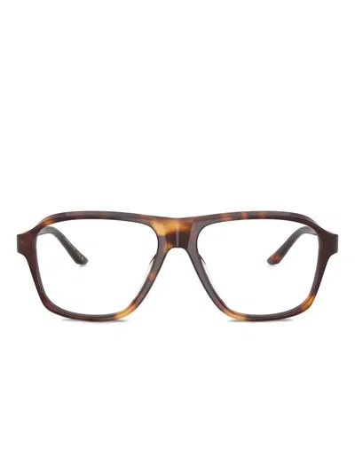 Oliver Peoples Ov5584u 1978rx Pilot Glasses In Brown