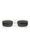 Oliver Peoples X Khaite 1979c 56mm Rectangular Sunglasses In White