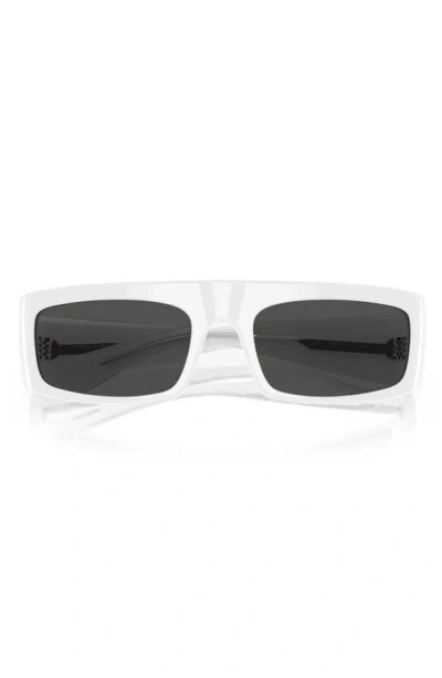 Oliver Peoples X Khaite 1979c 56mm Rectangular Sunglasses In White