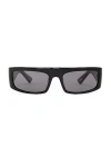 Oliver Peoples X Khaite 1979c Rectangle Sunglasses In Black