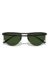 Oliver Peoples X Khaite 1984c 56mm Irregular Sunglasses In Black Green