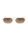 Oliver Peoples Womens Ov1351s 1989c Angular-frame Steel Sunglasses Gold In Gold