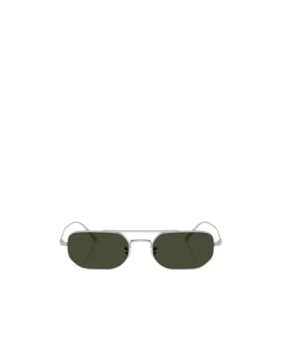 Oliver Peoples X Khaite 1989c Sunglasses In Silver