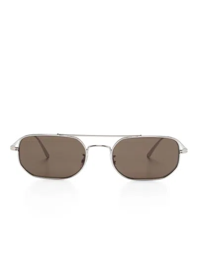 Oliver Peoples X Khaite 1989c Sunglasses In Silver