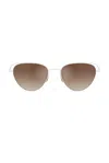 Oliver Peoples X Khaite 1991c Sunglasses In White/dark Brown