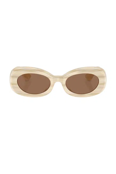 Oliver Peoples X Khaite 1992c Sunglasses In Metallic
