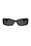 Oliver Peoples X Khaite 54mm Pillow Sunglasses In Black