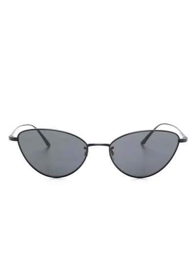 Oliver Peoples X Khaite 1998c Sunglasses In Black