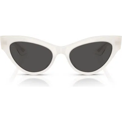 Oliver Peoples X Khaite 54mm Cat Eye Sunglasses In White