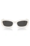 Oliver Peoples X Khaite 54mm Pillow Sunglasses In Dark Grey